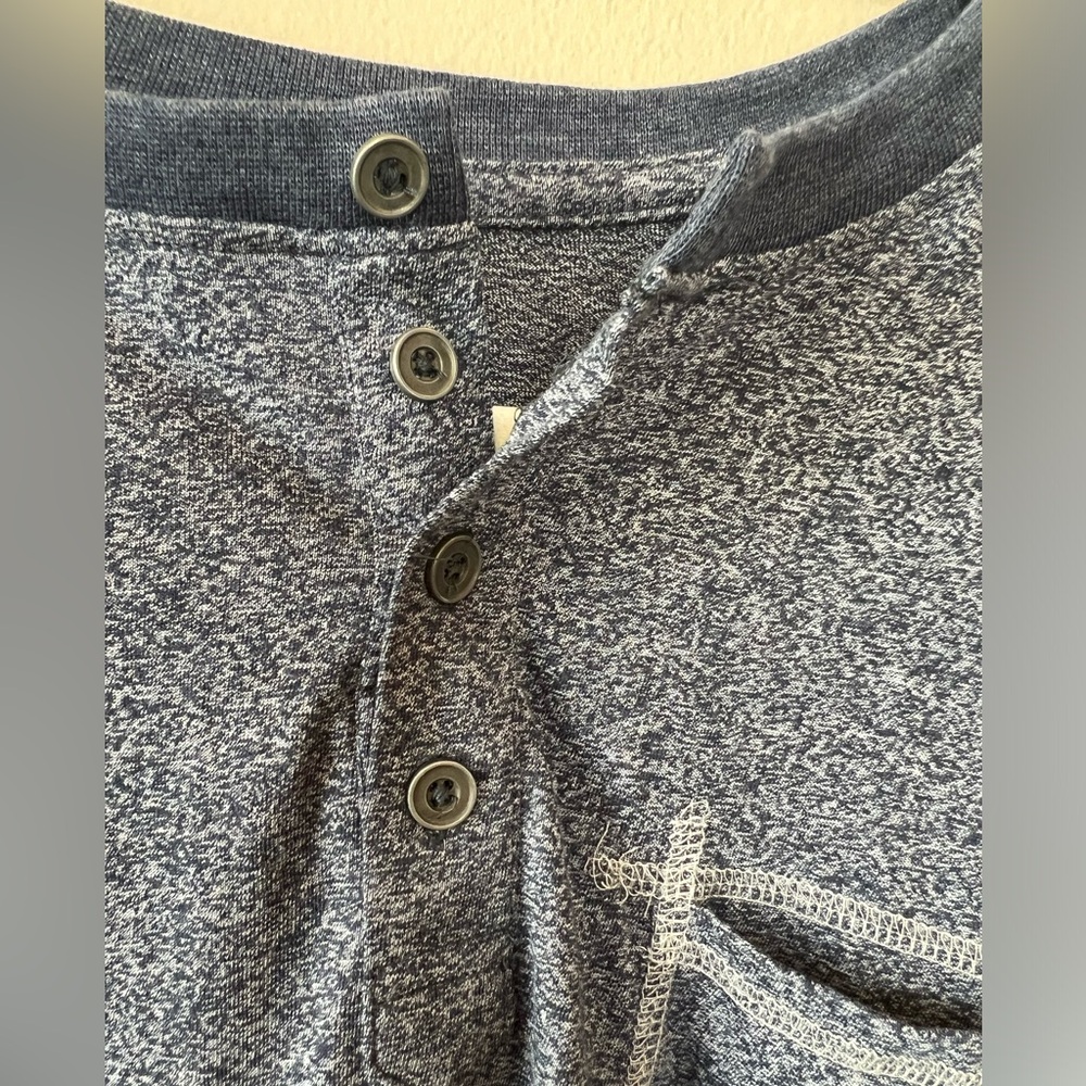Native Code long sleeve shirt men’s XL V-neck navy blue fall lightweight new - Picture 6 of 10